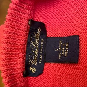 Brooks Brothers Mens Crew Pink Sweater Size Large Pre Owned